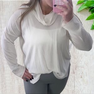 Forever 21 loose cowl neck boho blouse - L